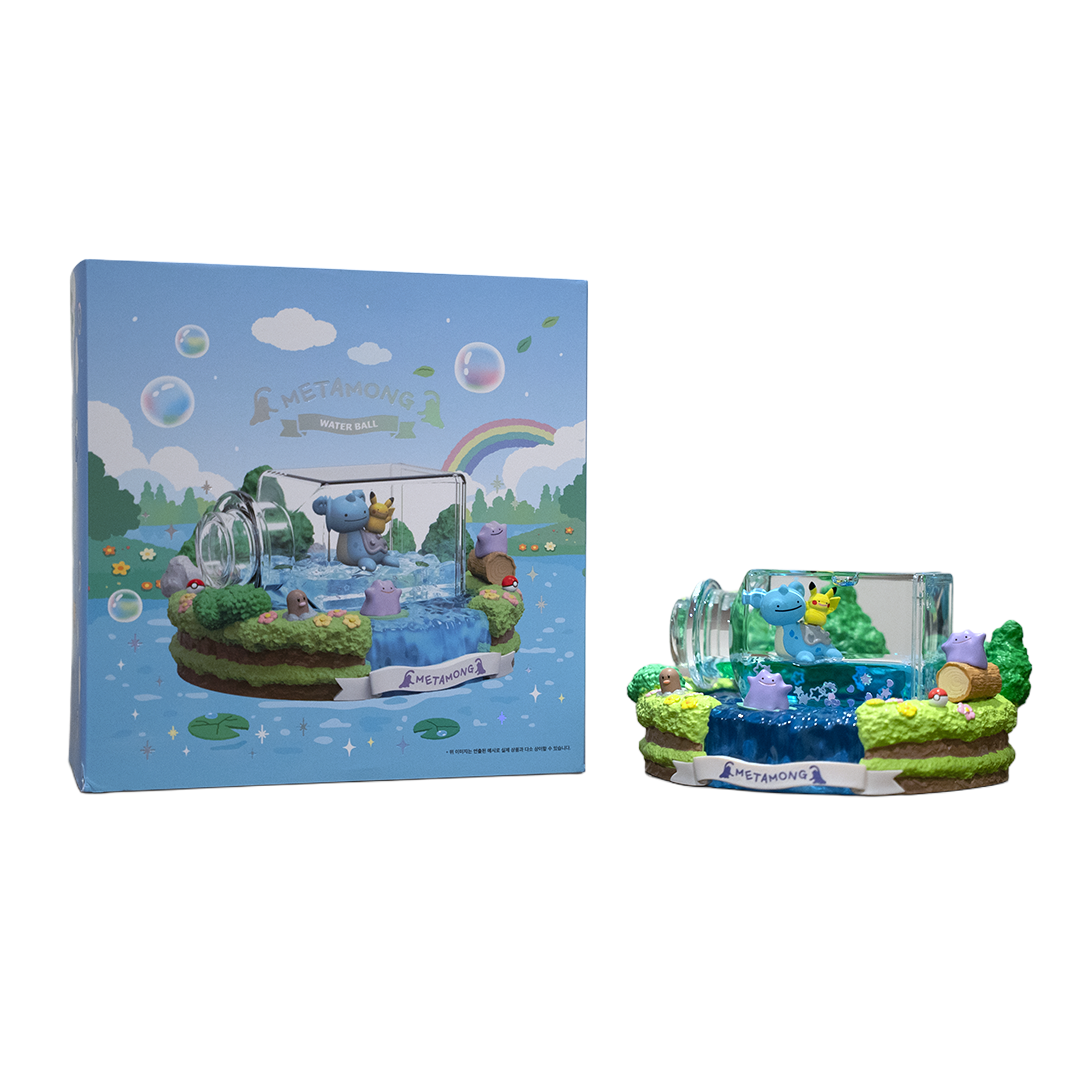 Pokemon Korean Exclusive Waterball Figure METAMONG Ditto, Lapras & Pikachu Series