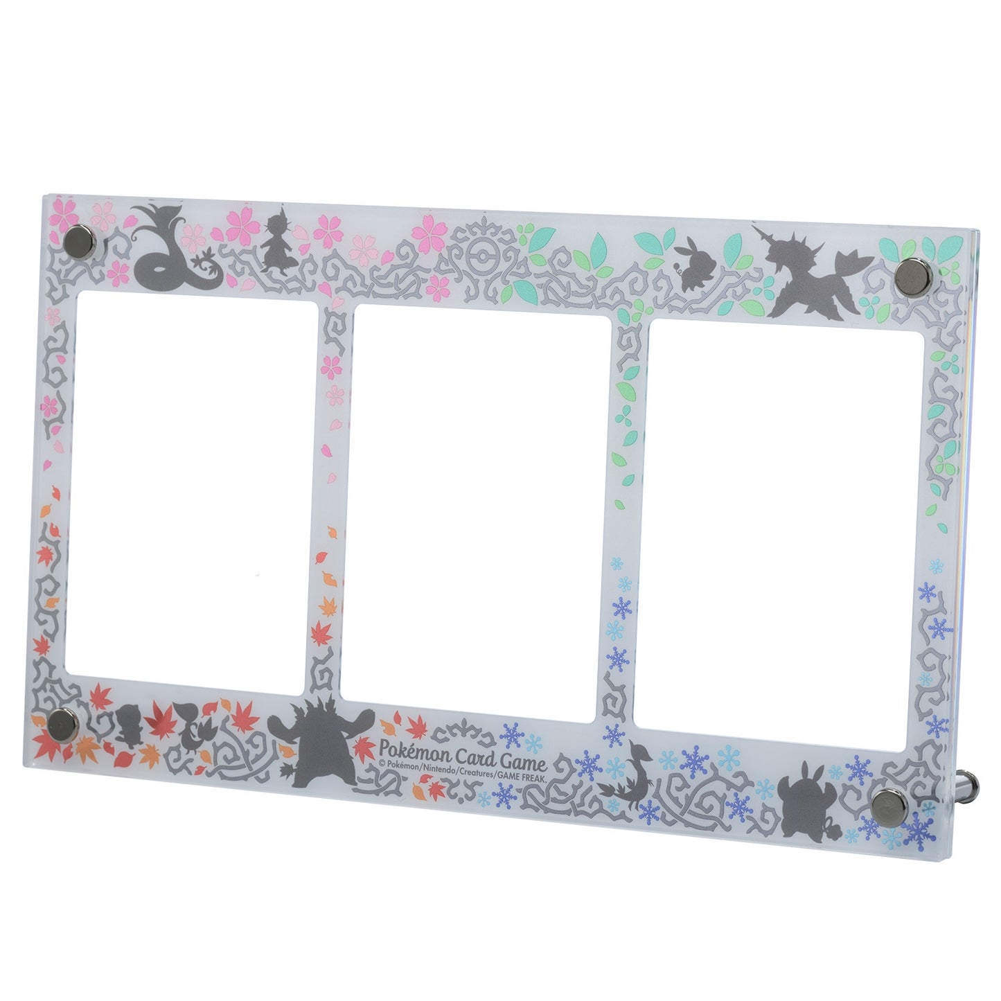 Pokémon Center Japan Exclusive - Triple Pokémon Card Acrylic Display Frame (BW Theme)