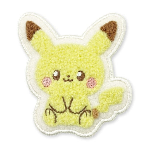 Pokémon Center Japan Exclusive Fluffy Pikachu Fuzzy Pin Badge – Soft Embroidered Design