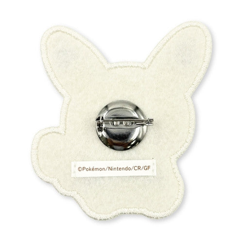 Pokémon Center Japan Exclusive Fluffy Pikachu Fuzzy Pin Badge – Soft Embroidered Design