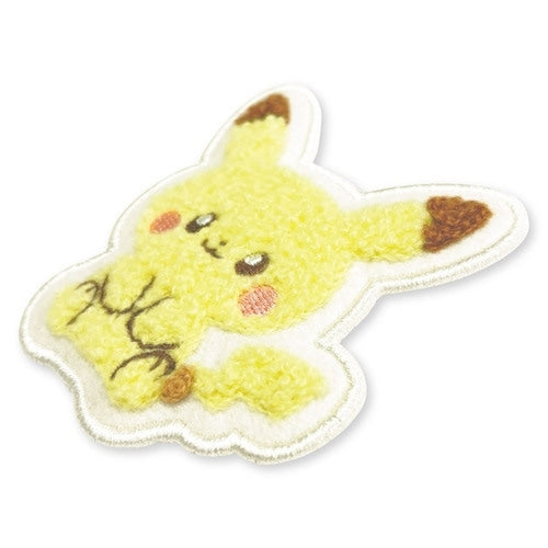 Pokémon Center Japan Exclusive Fluffy Pikachu Fuzzy Pin Badge – Soft Embroidered Design
