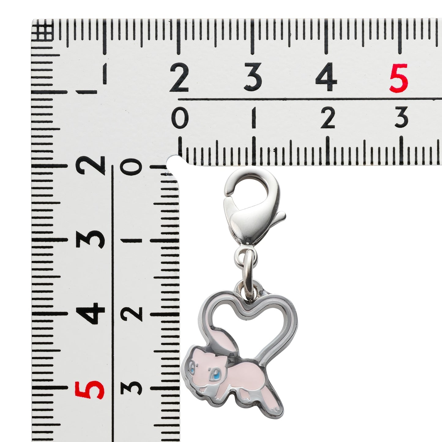 Pokémon Center Japan Exclusive Mew Heart Tail Metal Charm