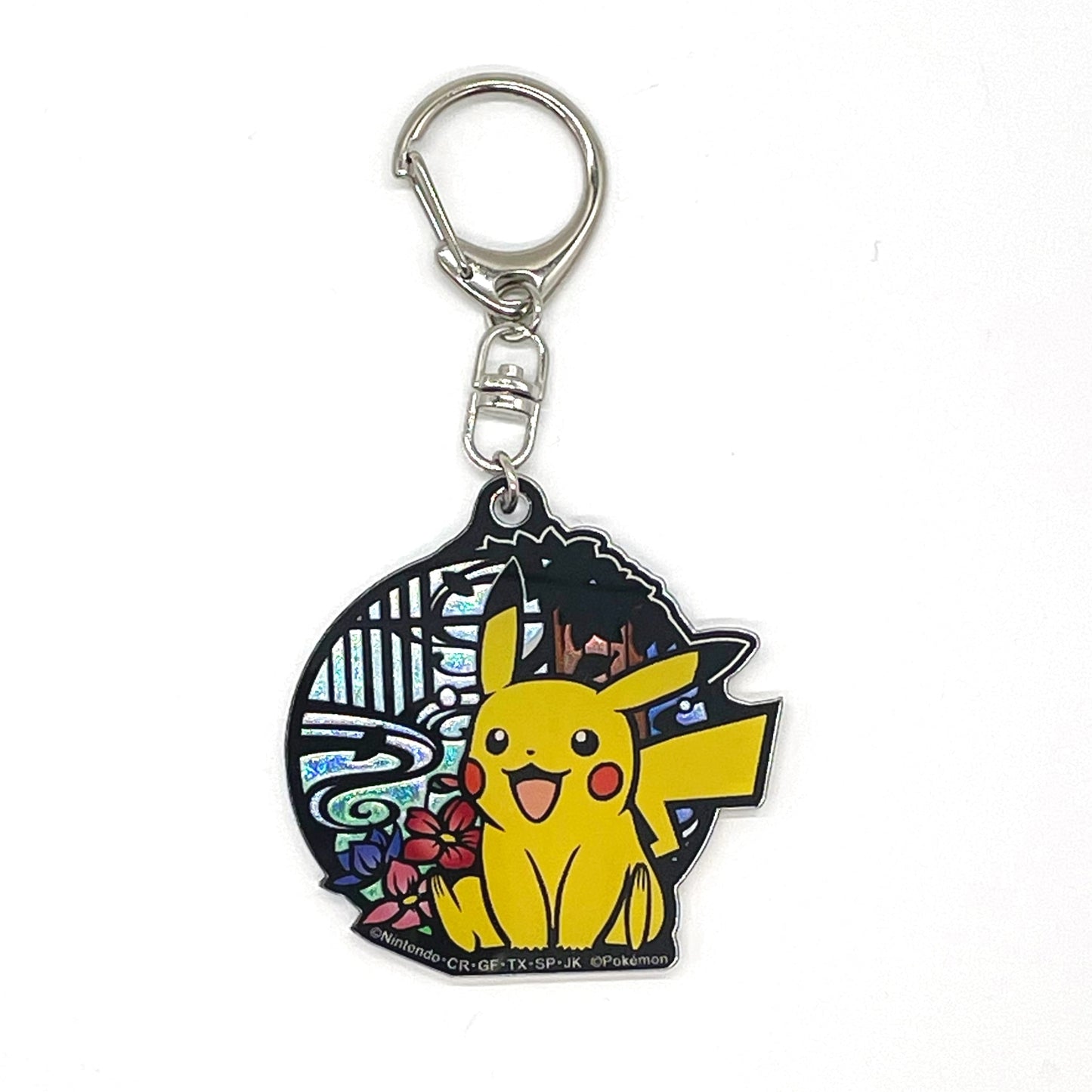 Pokémon Center Japan Exclusive Pikachu Traditional Japanese Holographic Keychain