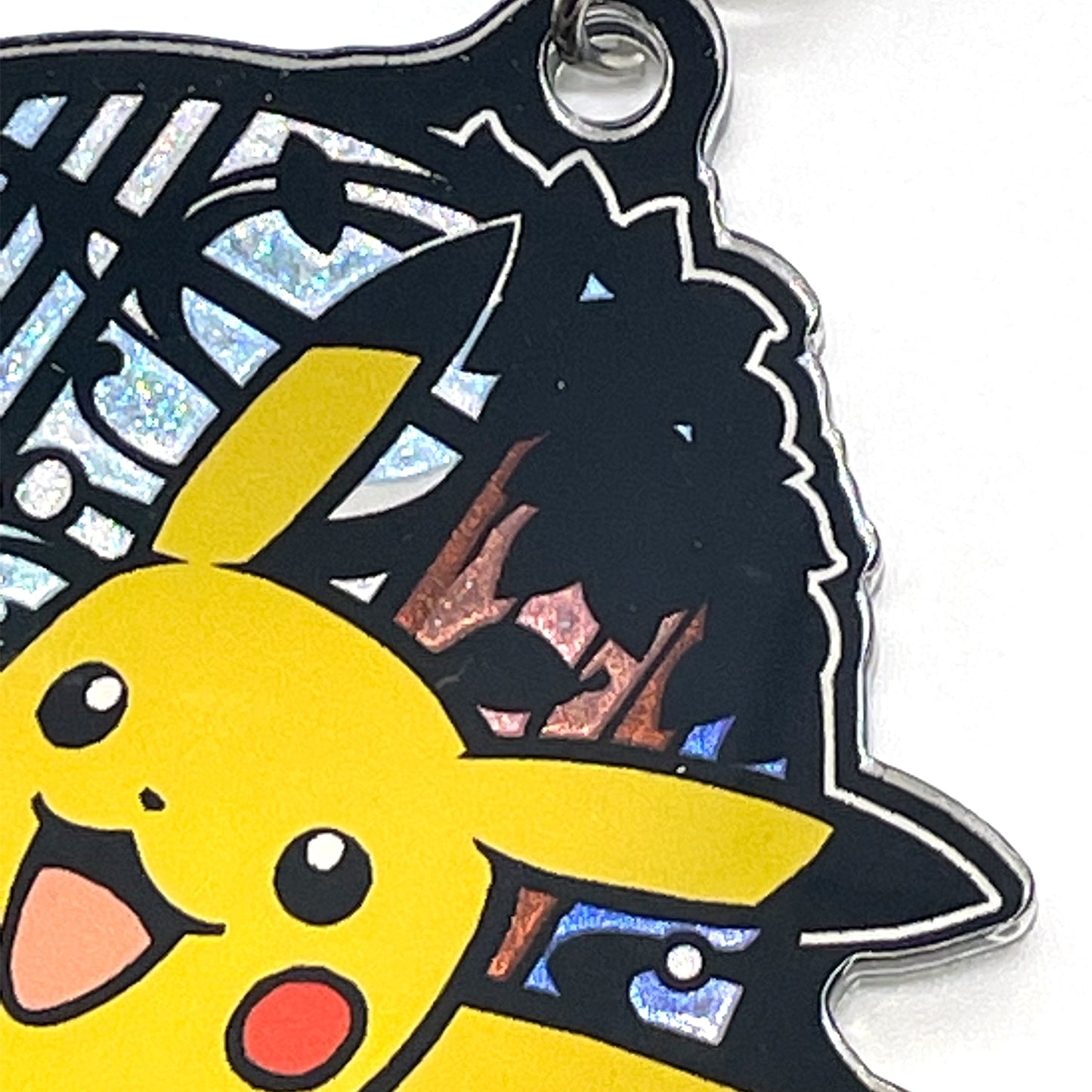 Pokémon Center Japan Exclusive Pikachu Traditional Japanese Holographic Keychain