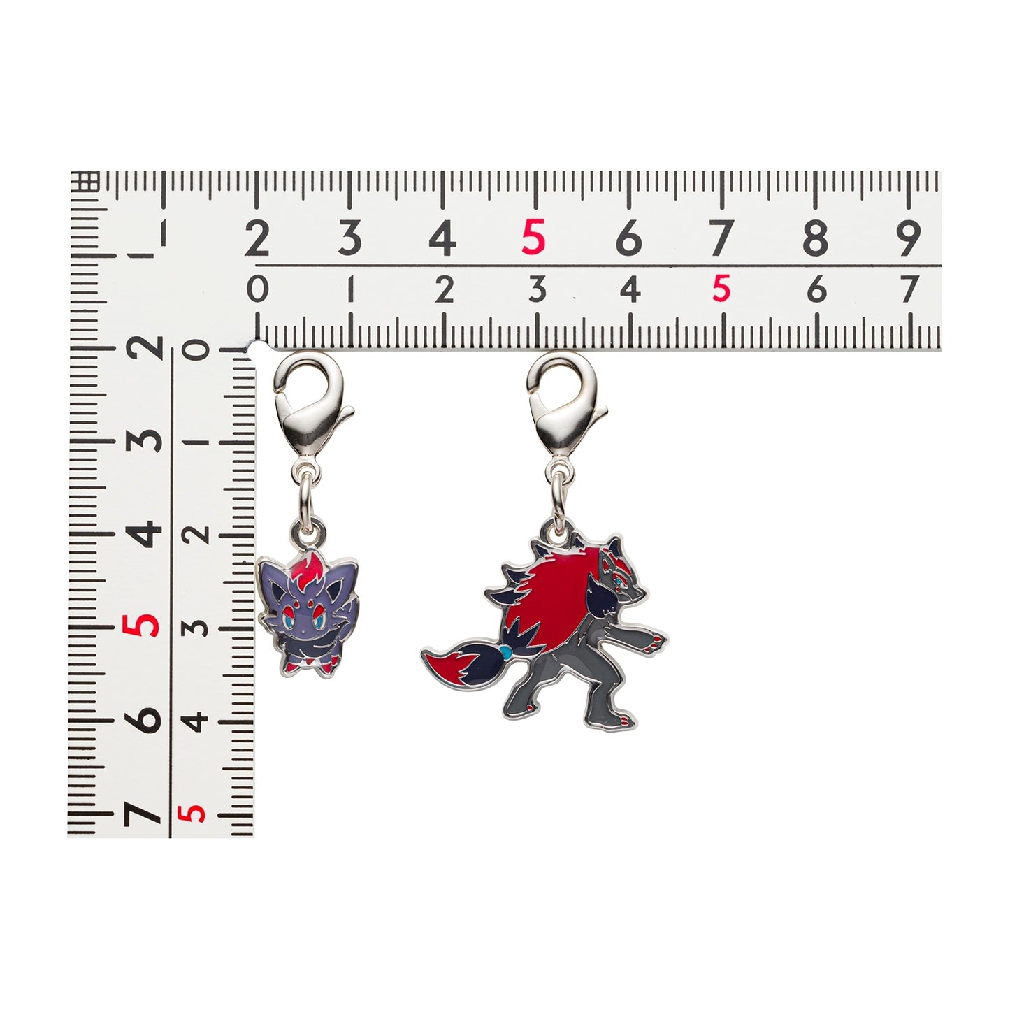 Pokémon Center Japan Exclusive Zorua & Zoroark Metal Keychain Set