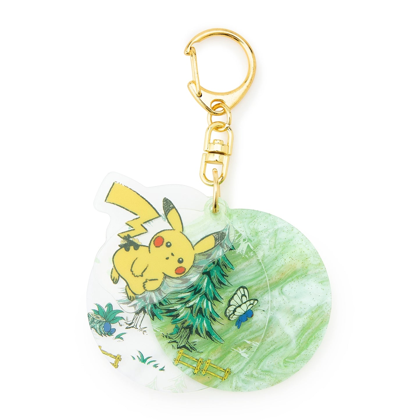 Pokémon Center Japan Exclusive P’atelier Pikachu Butterfly Keychain