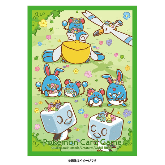 Pokémon Center Japan Exclusive Deck Sleeves – Marill & Friends Flower Crown