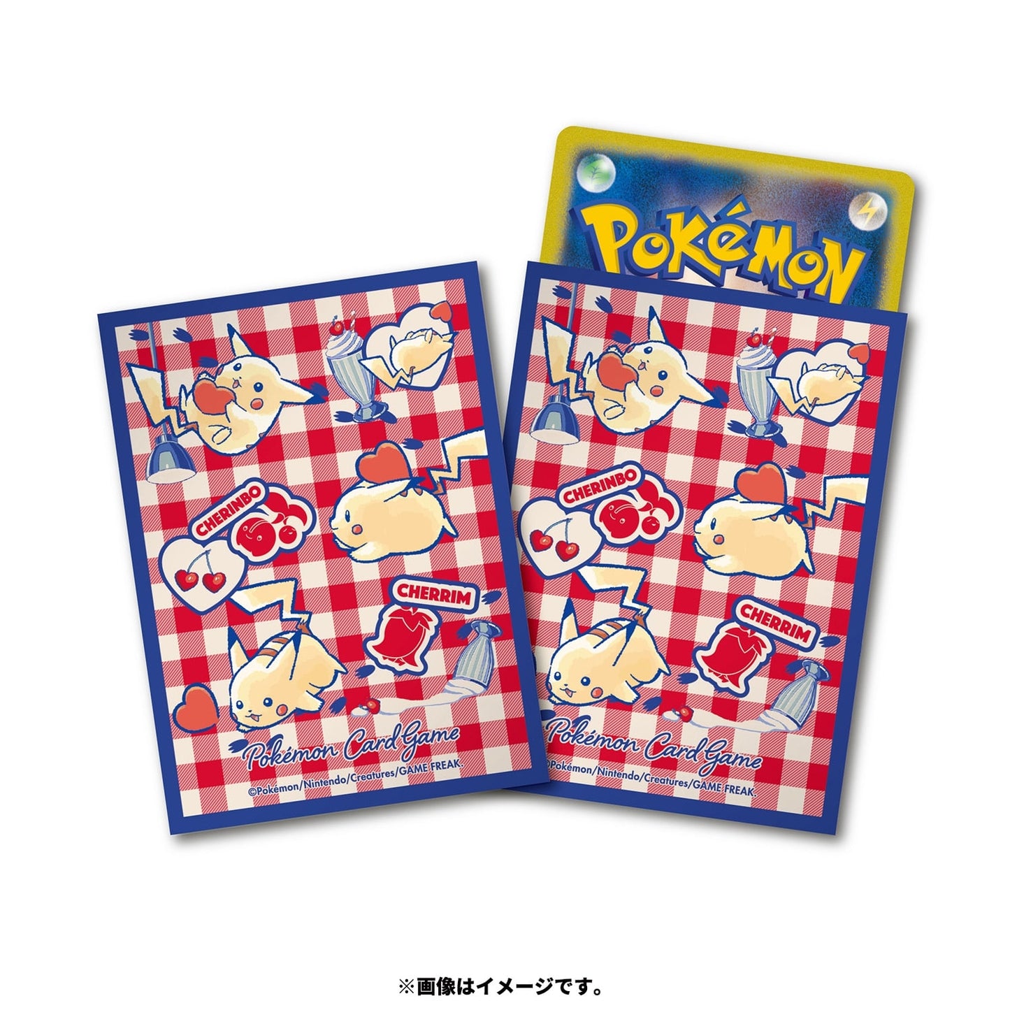 Pokémon Center Japan Exclusive Pikachu & Cherubi “Cherry Café” Card Sleeves