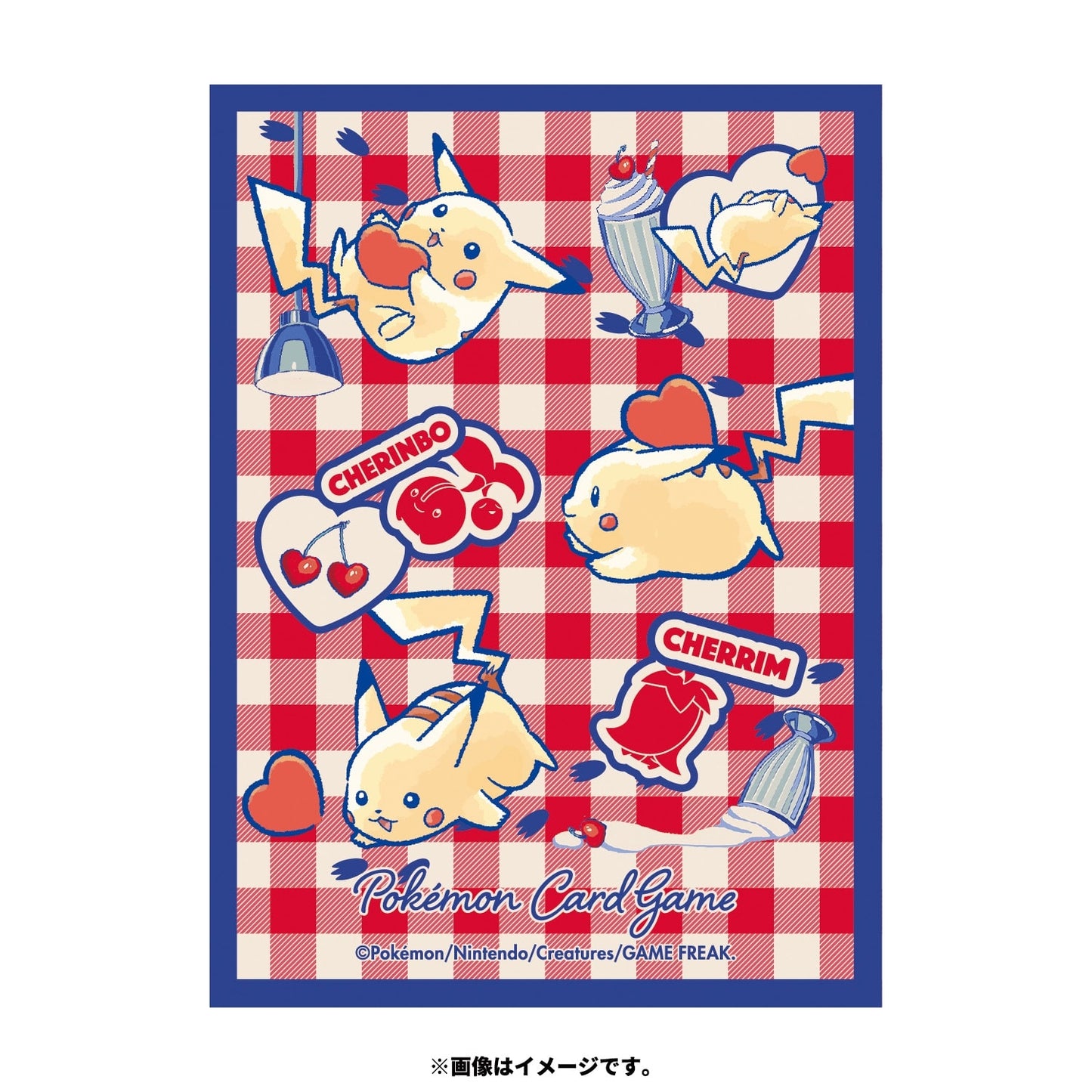 Pokémon Center Japan Exclusive Pikachu & Cherubi “Cherry Café” Card Sleeves