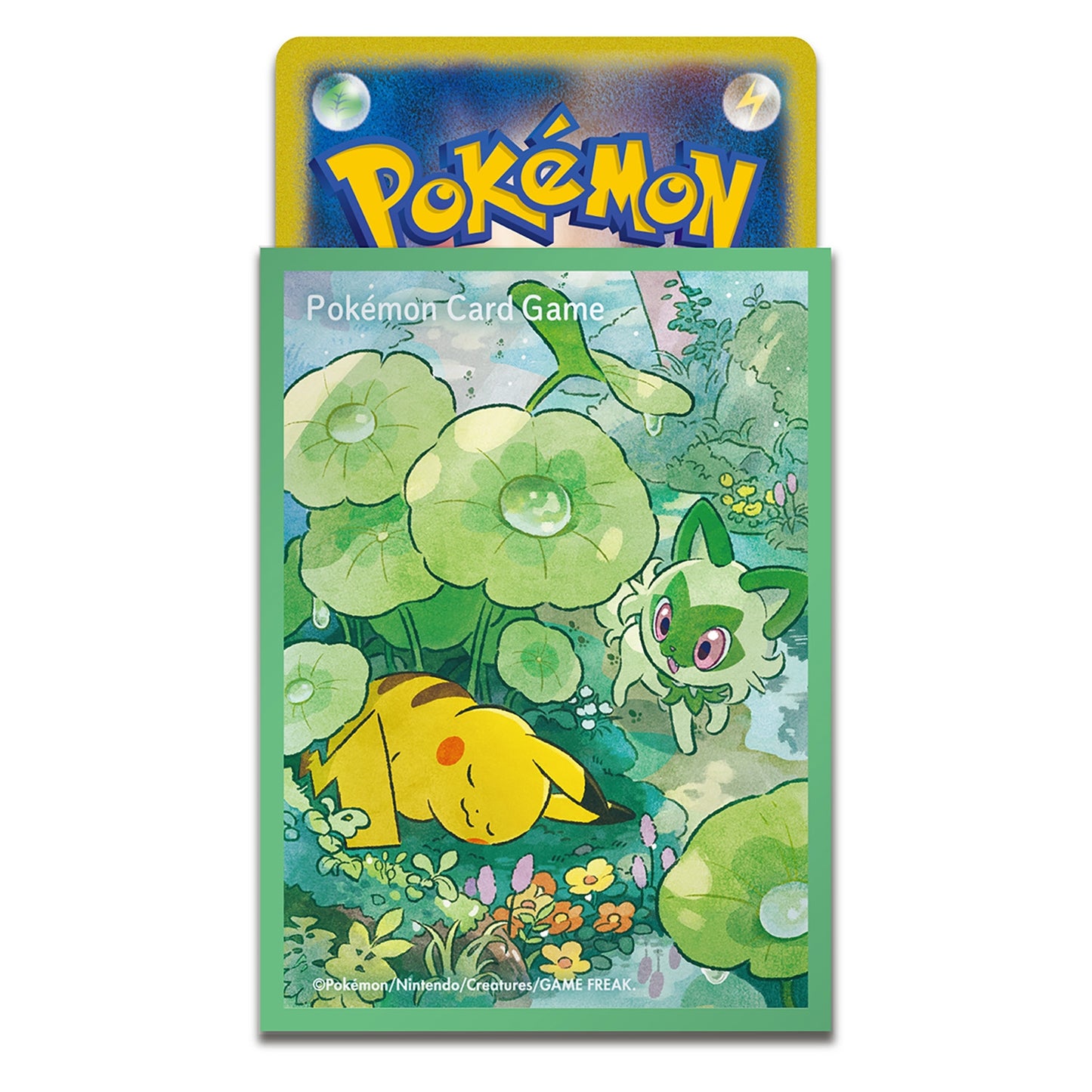 Pokémon Center Japan Exclusive Pikachu & Sprigatito Forest Sleeves