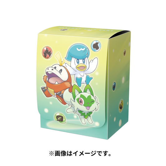 Pokémon Center Japan Exclusive Sprigatito, Fuecoco & Quaxly Deck Box – Paldea Starter Trio Design