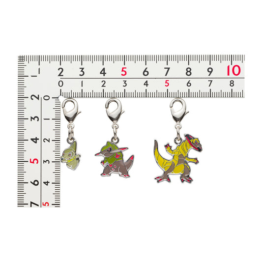 Pokémon Center Japan Exclusive Axew Evolution Line Metal Charm Set – Axew, Fraxure & Haxorus