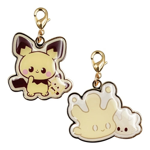 Pokémon Center Japan Exclusive Pichu & Alcremie Duo Metal Keychain Set