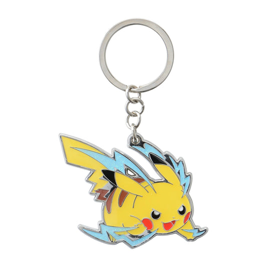 Pokémon Center Japan Exclusive Pikachu "Motion Spark" Enamel Keychain
