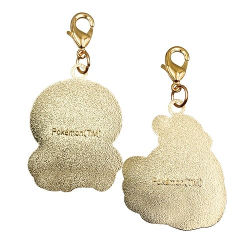 Pokémon Center Japan Exclusive Piplup & Rowlet Metal Charm Keychain Set