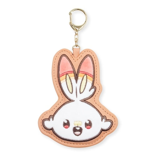 Pokémon Center Japan Exclusive Scorbunny Fluffy Faux Leather Keychain