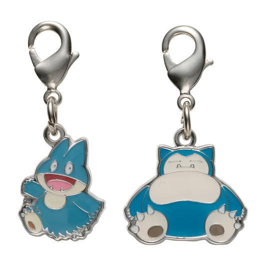 Pokémon Center Japan Exclusive Snorlax & Munchlax Metal Keychain Set