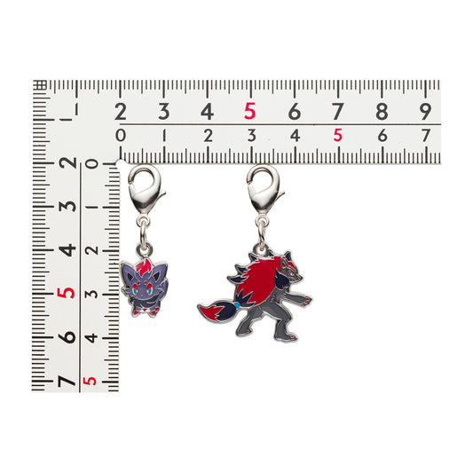 Pokémon Center Japan Exclusive Zorua & Zoroark Metal Keychain Set