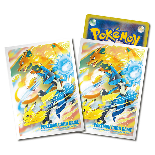 Pokémon Center Japan Exclusive Pikachu, Lucario & Charizard Trio Card Sleeves