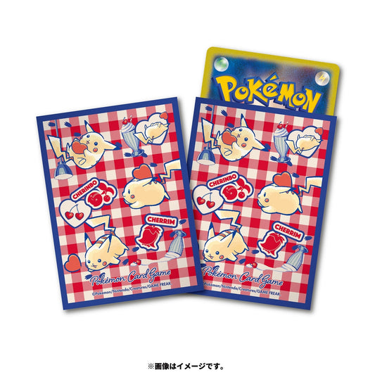 Pokémon Center Japan Exclusive Pikachu & Cherubi “Cherry Café” Card Sleeves