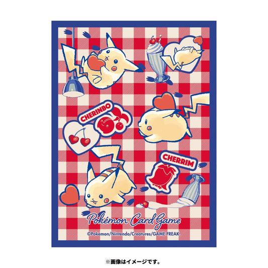 Pokémon Center Japan Exclusive Pikachu & Cherubi “Cherry Café” Card Sleeves
