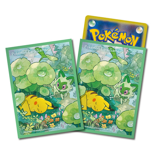 Pokémon Center Japan Exclusive Pikachu & Sprigatito Forest Sleeves