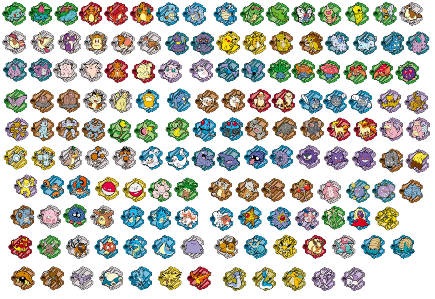 Pokemon Fridge Magnet Set Contain 151 Journey Pack Simplified Chinese Edition Includes 1 Fridge Magnet & 1 Standard Pack of 151 Characters